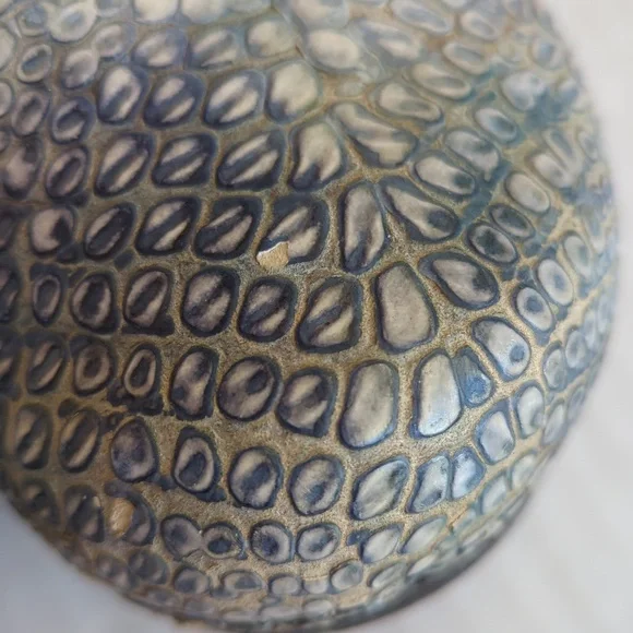 Sanita Reptile Embossed Leather Slip On Clogs EU 39 Blue Green - Picture 8 of 16